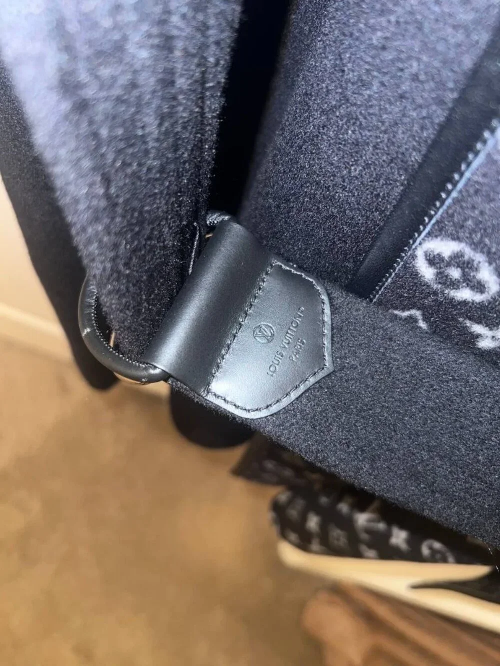 Louis Vuitton Monogram Hooded Wool Coat